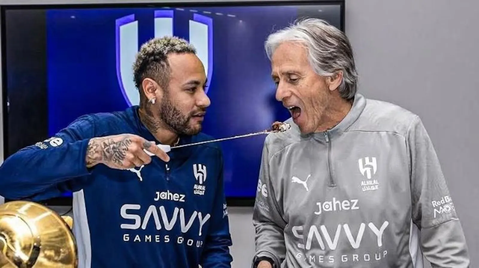Jorge Jesus e Neymar trabalharam juntos no Al-Hilal entre agosto de 2023 e janeiro de 2025.