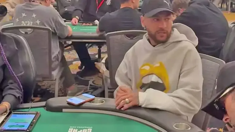 Neymar marca presença no WSOP em Las Vegas