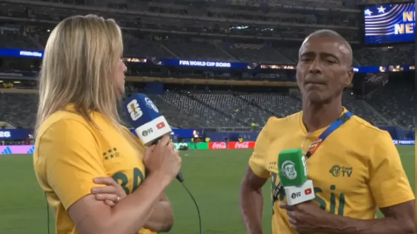 Romário e Fernanda Gentil geraram polêmica após empate do Brasil na estreia da Copa.