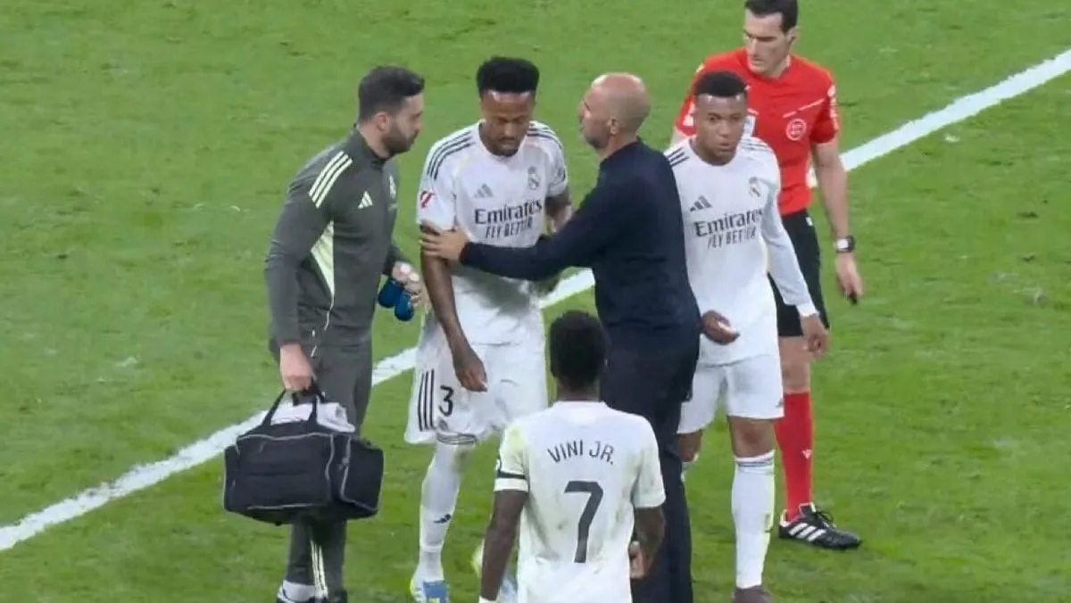 Éder Militão (número 3 do Real Madrid) pode ficar fora da Copa do Mundo.