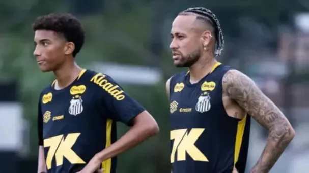 Neymar em destaque por incidentes no treino do Santos: