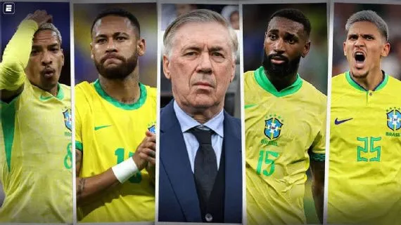 O técnico Carlo Ancelotti abriu o jogo ao jornal The Athletic e confirmou que a espinha dorsal da Seleção Brasileira para a Copa do Mundo de 2026 já está desenhada.