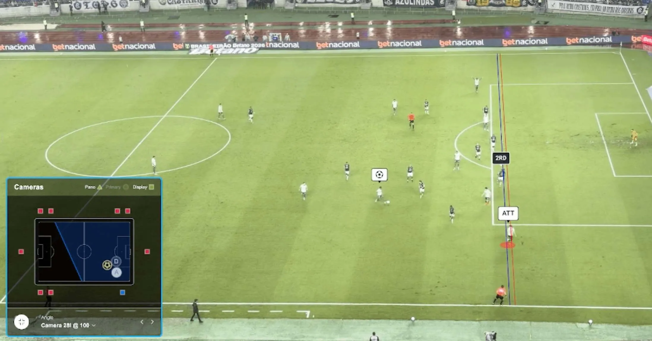 Contra o Palmeiras já eram feitos testes da nova tecnologia