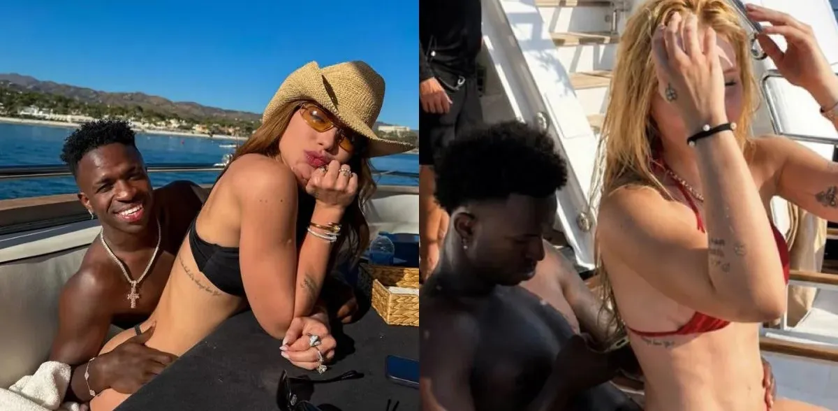 Vini Jr. curtiu foto de amiga de biquíni e a internautas repercutiram.