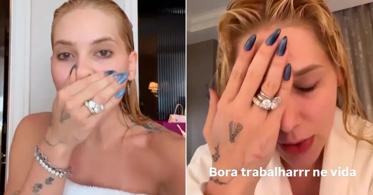 Apesar da ressaca, a influenciadora contou que precisou encarar compromissos profissionais logo cedo e revelou ter sido surpreendida por uma gravação para o Domingão com Huck.