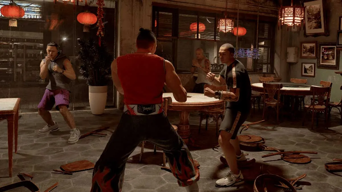 Os caminhos de quatro protagonistas se cruzam na vibrante e perigosa cidade de Vilasapara em Virtua Fighter Crossroads.