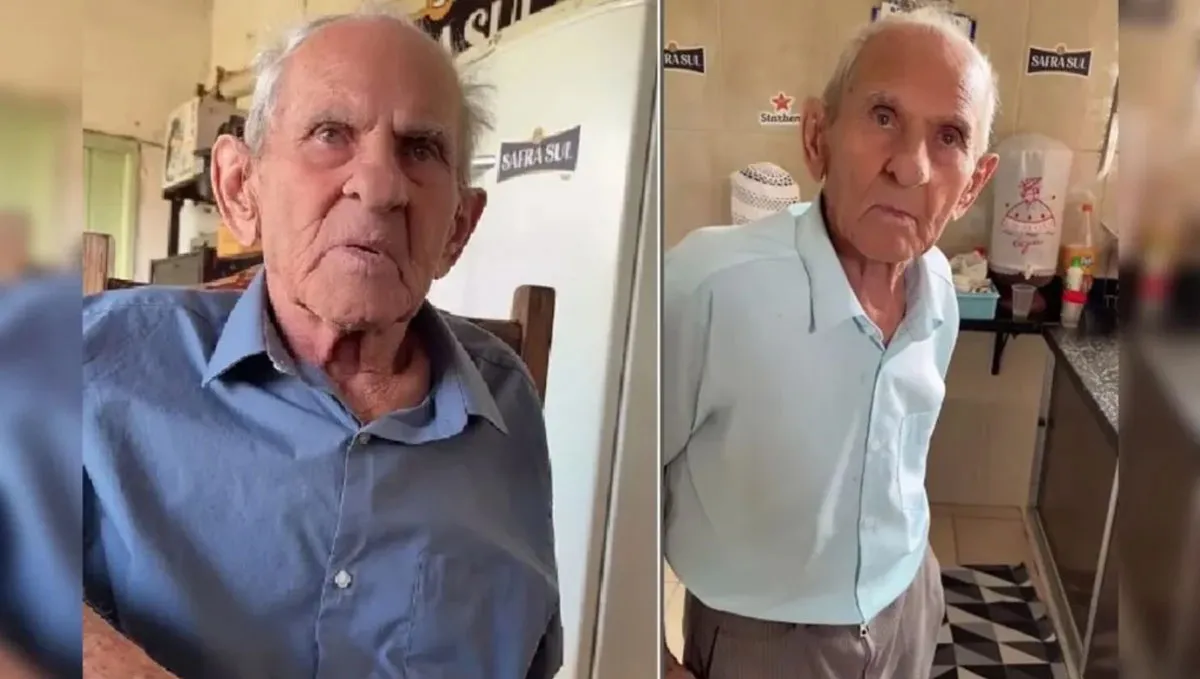 Vovô Anésio ficou conhecido nas redes sociais através dos vídeos que fazia com o neto,