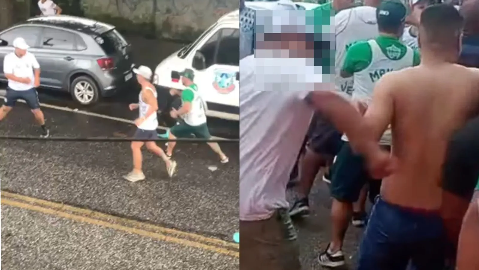 Torcedores de Remo e Palmeiras se envolvem em briga antes da partida no Mangueirão, levantando preocupações sobre segurança.