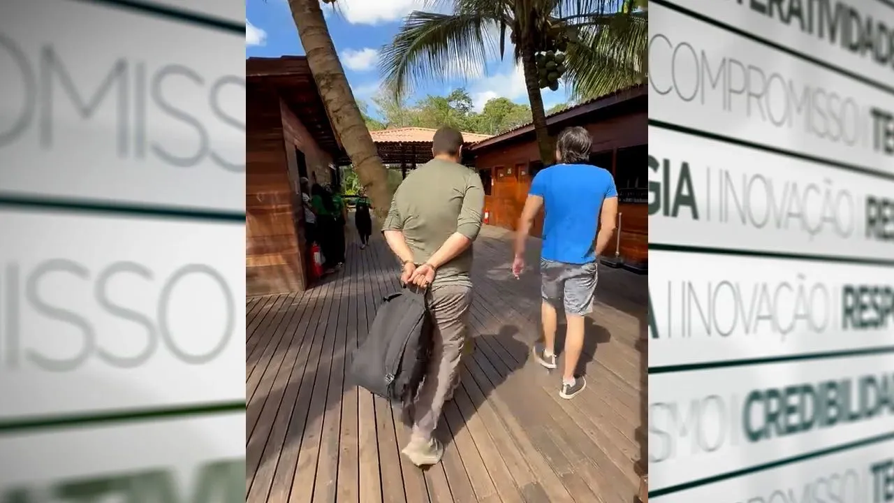 O suspeito foi preso na pousada onde estava hospedada