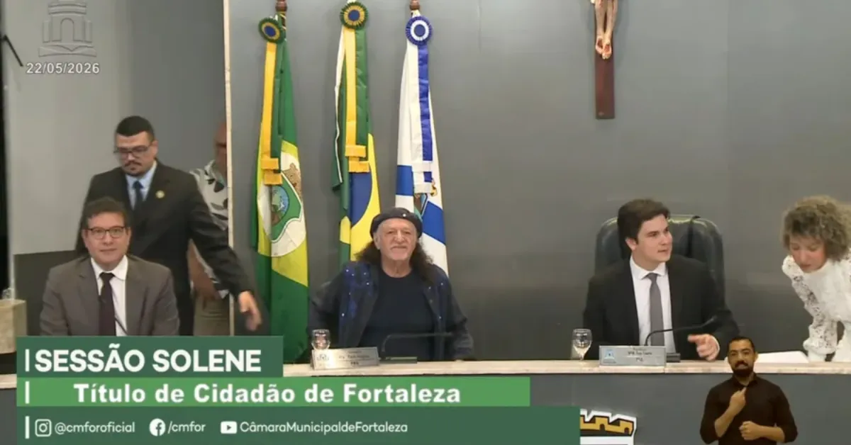 Um deslize do cerimonial roubou a cena durante a homenagem a Alceu Valença em Fortaleza. A trilha sonora escolhida foi uma gravação de "Jacarepaguá Blues" na voz de Zé Ramalho, gerando repercussão nas redes sociais.