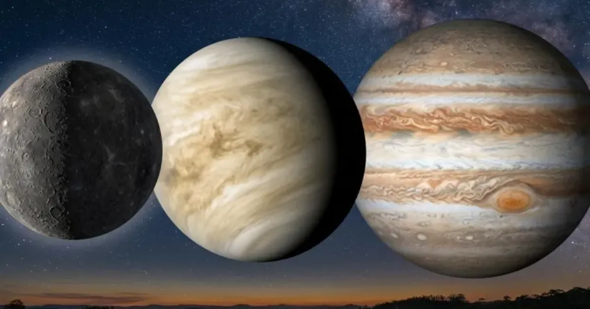 O astrônomo Arthur Costa explica a conjunção planetária que reúne Vênus, Júpiter e Mercúrio no céu de junho, fenômeno visível logo após o pôr do sol.