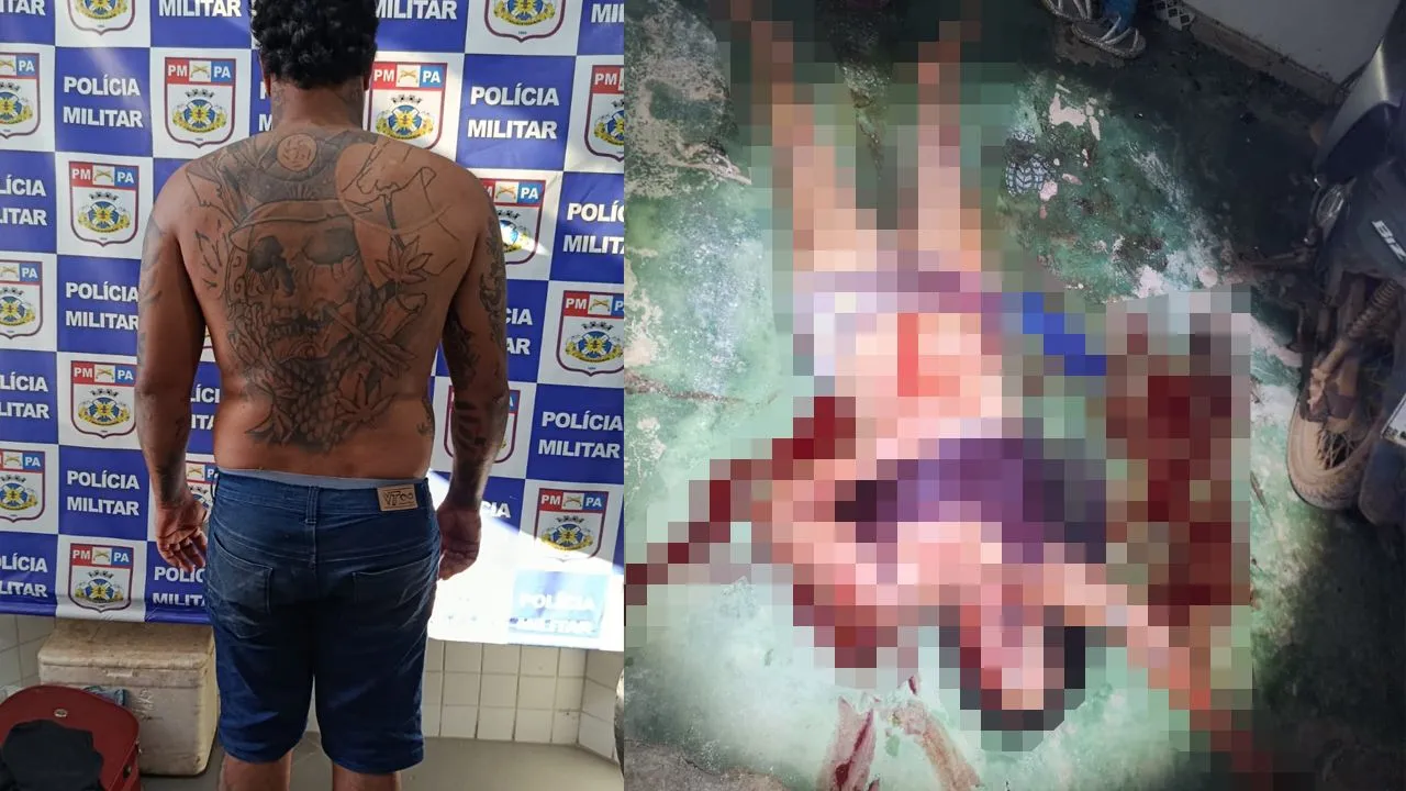 Homem foi encontrado após o crime, que foi localizado devido câmeras de monitoramento
