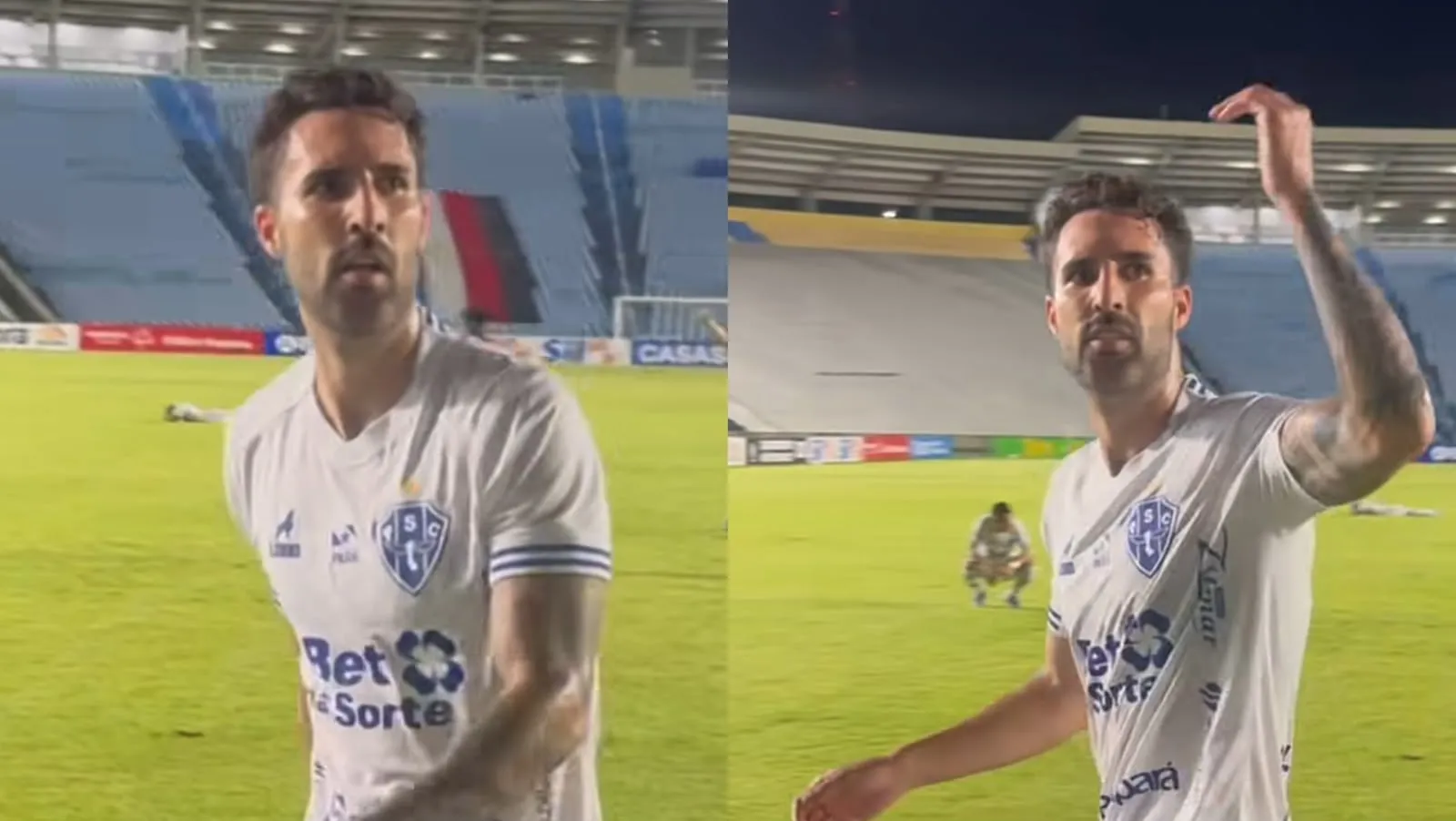 Atacante do Paysandu esclareceu gesto ao comemorar gol da vitória.