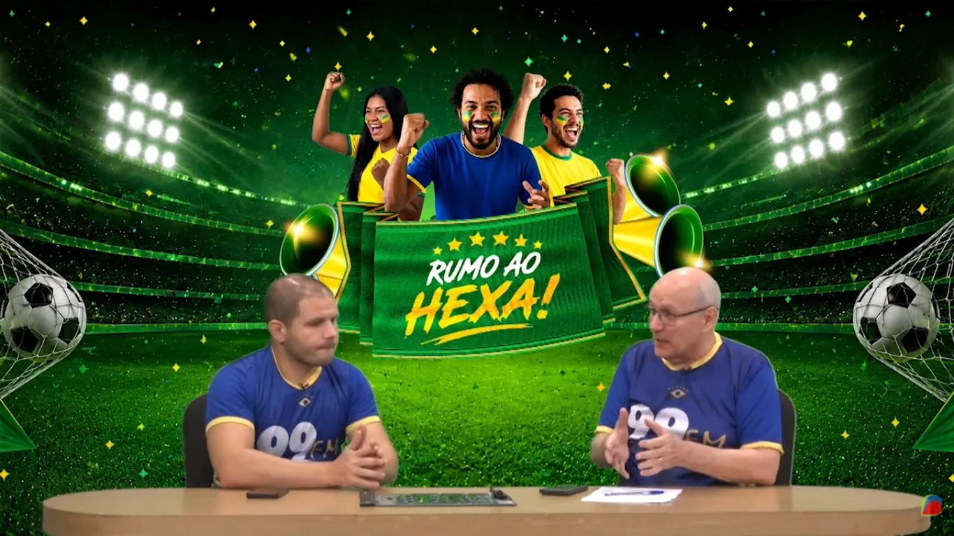Imagem ilustrativa da notícia: 99 FM lança série "Rumo ao Hexa" com análises da Copa no DOLPlay