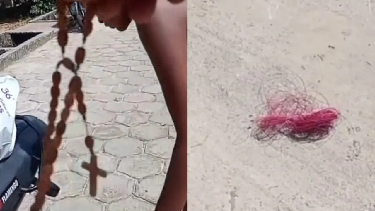Um motociclista se salviu de um grave acidente com linha cortante devido a um terço e alerta sobre os perigos das pipas no Pará.