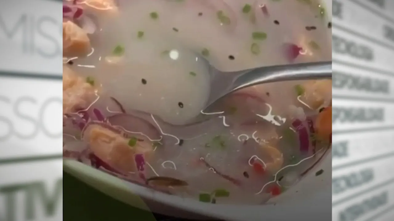 Cliente gravou o momento em que uma barata circulava entre os sushis expostos para venda.