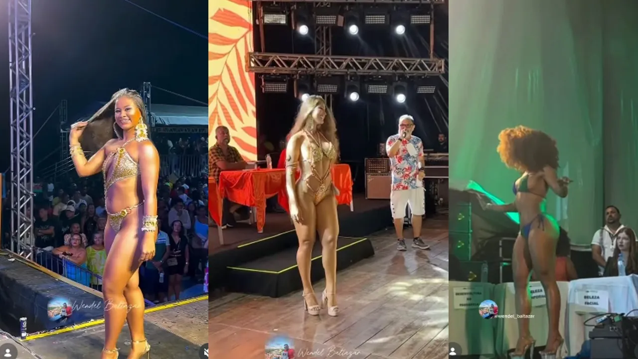 Adriana Gomes, Pamela Caroline e Jéssica Mendes mostrarm beleza e desenvoltura na passarela.