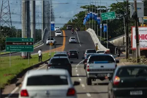Viaduto da BR-316: veja como está o trânsito na saída de Belém.