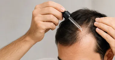 Minoxidil age nas células ao redor da raiz, melhora a circulação na região e prolonga a fase de crescimento do cabelo.