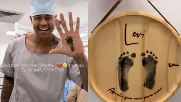 O bebê nasceu na manhã desta terça-feira (26); casal já tem Liz, de 4 anos.