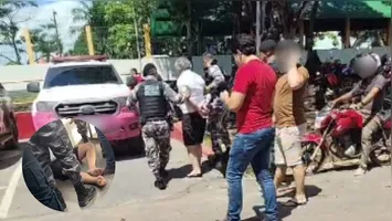 O suspeito de tentativa de feminicídio tentou desarmar a equipe policial durante abordagem em leito hospitalar e acabou contido pela Polícia Militar.