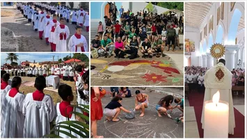 Programação na catedral e capela do município reúne fiéis em forte expressão de fé e tradição com tapetes de sal.