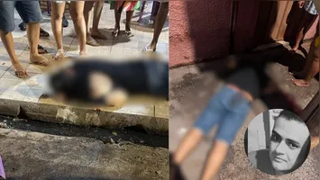 Vítima fatal usava tornozeleira eletrônica e tinha histórico por tráfico de drogas; criminosos em uma motocicleta conseguiram fugir após o atentado.