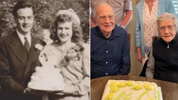 Betty e Kermit Eastman se conheceram na adolescência e enfrentaram a 2ª Guerra Mundial antes da união.