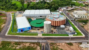 Fachada do moderno complexo poliesportivo da UsiPaz de Redenção, preparado para atender mais de 80 mil moradores locais.