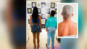 Mulheres acusadas de participação foram presas e a mulher que teve o cabelo completamente cortado