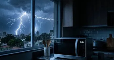 Apesar da aparência resistente, o aparelho possui componentes internos sensíveis que podem ser afetados por oscilações de energia, surtos elétricos e descargas provocadas por raios ou falhas na rede elétrica.