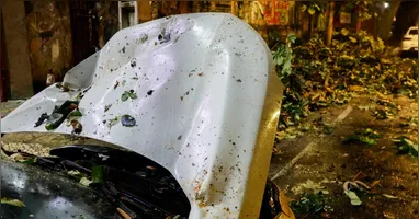 Apesar do susto, não houve feridos e os danos foram apenas materiais.