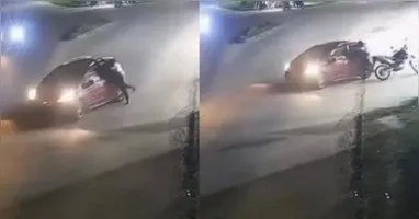 A mulher recebeu atendimento de socorro e foi levada ao Hospital Municipal de Portel.