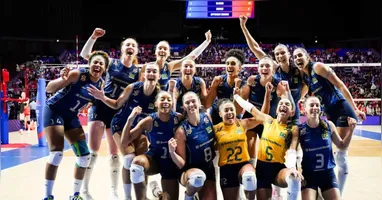 Com a última vitória em solo japonês, o Brasil não pode mais ser alcançado na tabela e está classificado para a fase final da VNL