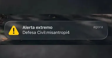 Defesa Civil de São Paulo, Paraná e Rio de Janeiro negam ter emitido o alerta e afirmam que plataforma utilizada na mensagem é administrada pelo governo federal.