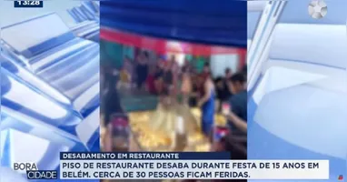 Família afirma que estabelecimentou não entrou em contato após o desabamento do piso, o que levou a procurar um advogado e registrar um BO