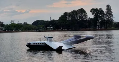 Os barcos voadores prometerem transformar o deslocamento na Amazônia