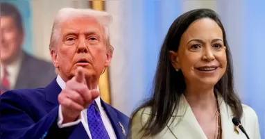 María Corina Machado queria ir à Venezuela, mas foi barrada pelo presidente norte-americano