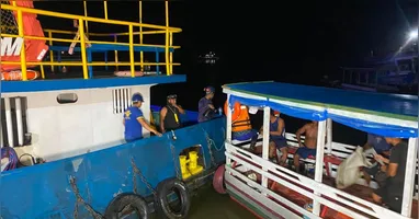 Uma mobilização das forças de segurança se empenham para buscar possíveis desaparecidos