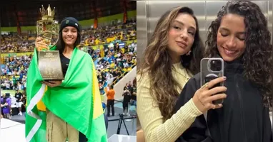 Rayssa Namora com a influencer Duda Wilken.
