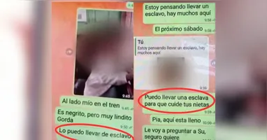Turista argentino foi preso após compartilhar imagens de uma criança acompanhadas de mensagens de teor racista durante passeio turístico em Minas Gerais.