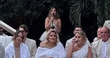 Wanessa Camargo se apresenta durante casamento de Igor Cosso e Heron Leal no Rio de Janeiro e emociona convidados com interpretação de Billie Eilish e “É o Amor”.
