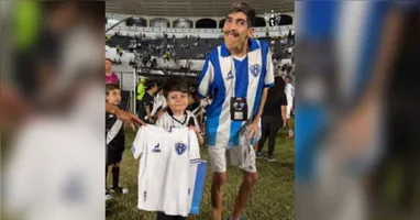 Menino Gui gravou um vídeo desejando força e pronta recuperação a Pampam, torcedor do Paysandu ferido em atropelamento em Belém.