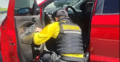 Carro com placa clonada foi apreendido pelo Detran em Salinópolis após alerta do sistema de videomonitoramento.