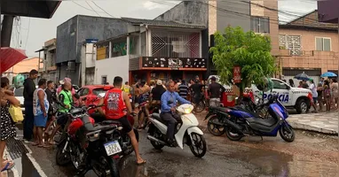 Polícia Militar isolou a área para a realização da perícia e remoção do corpo.