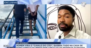 Homem foi preso em flagrante após ameaçar familiares e tentar incendiar uma casa em Icoaraci.