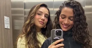 O momento de descontração foi compartilhado pelas duas nas redes sociais na última sexta-feira (10).