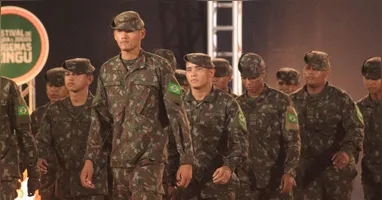 As competições esportivas são típicas de povos indígenas da região, com corrida de bastão, arremesso de lança, canoagem, cabo de força, entre outras.