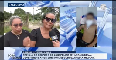 Corpo de Luiz Felipe Duarte foi enterrado nesta terça-feira (12) em um cemitério do Aurá.