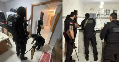 Além dos presos em flagrante, o material apreendido foi encaminhado à delegacia para procedimentos legais.